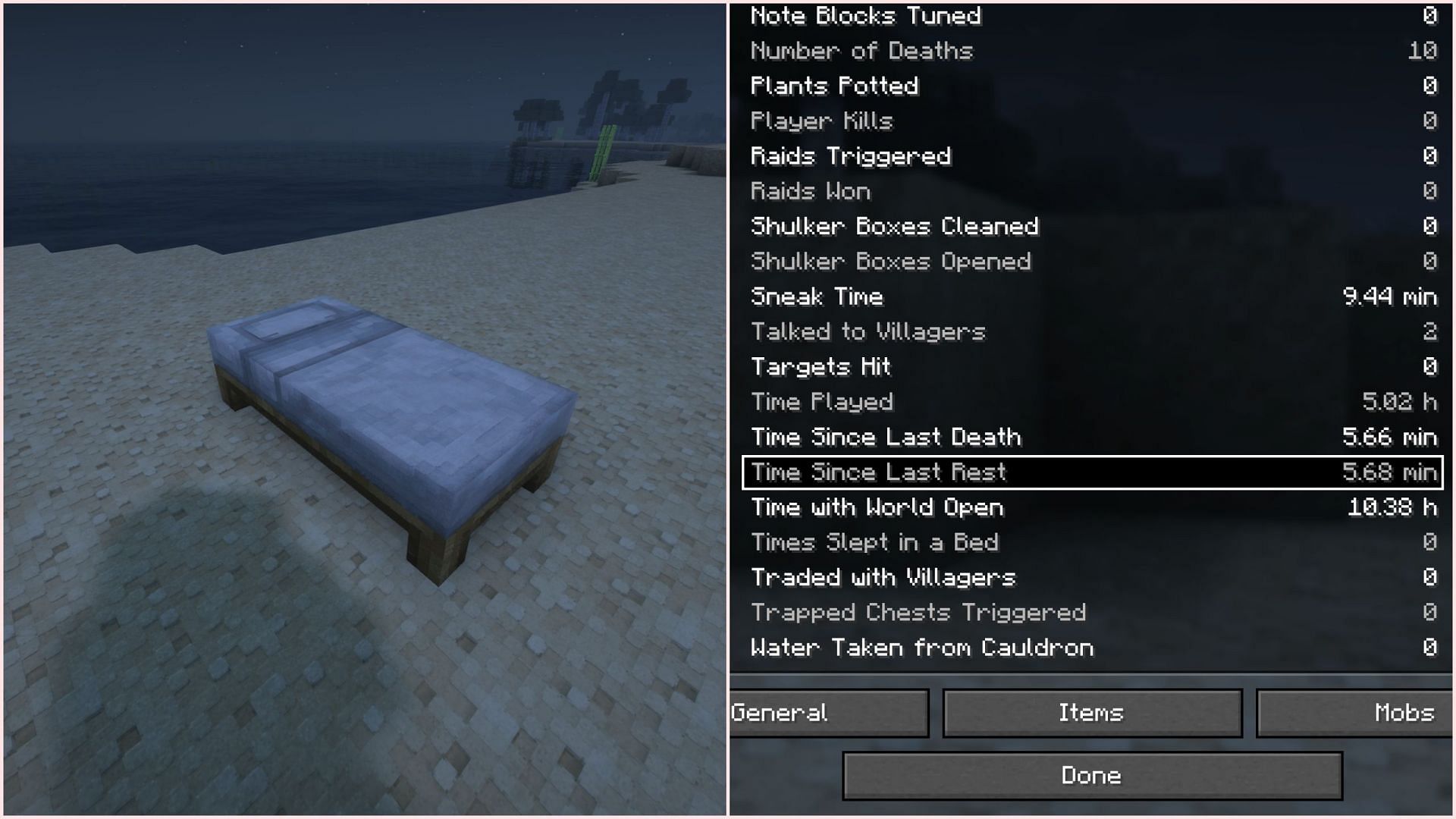 Phantom&#039;s spawn depends on whether players have rested on a bed or not (Image via Mojang Studios)