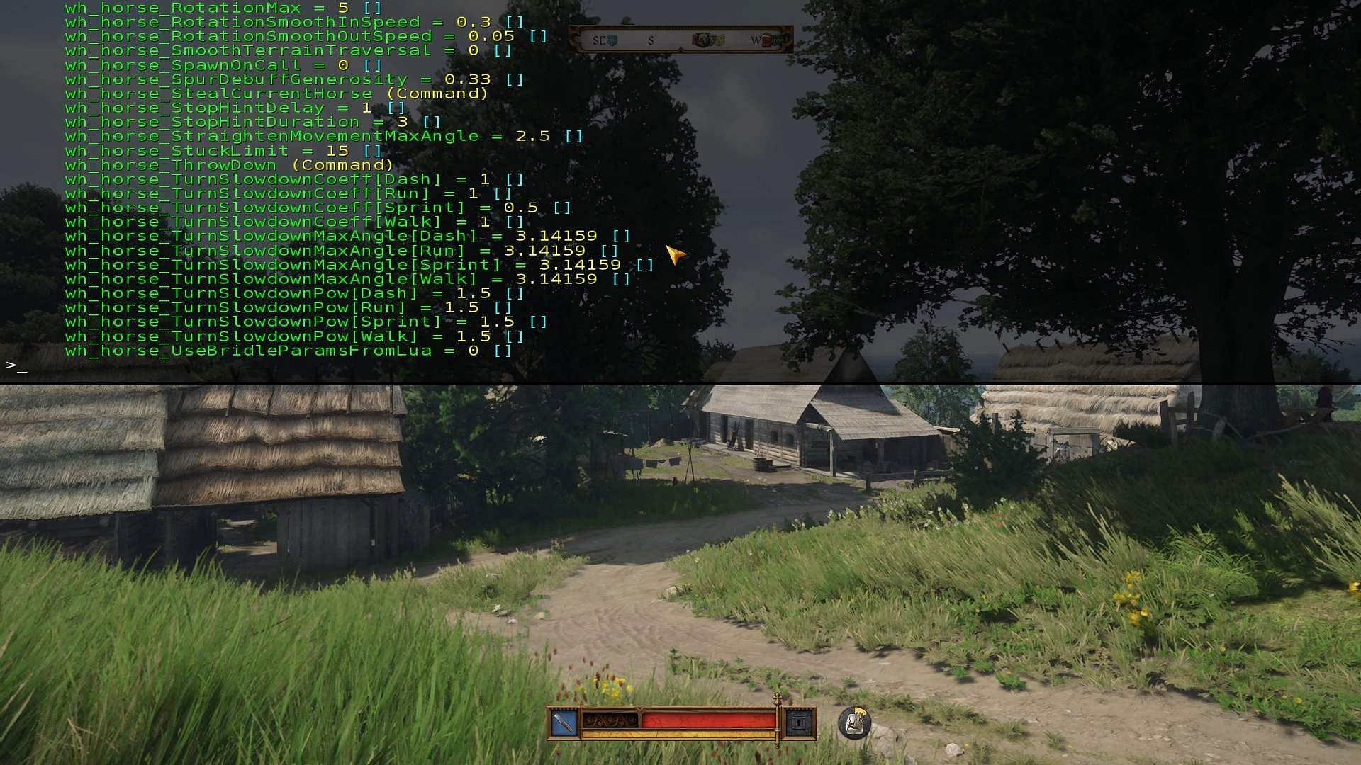 A still of console command in Kingdom Come Deliverance 2 (Image via Deep Silver)