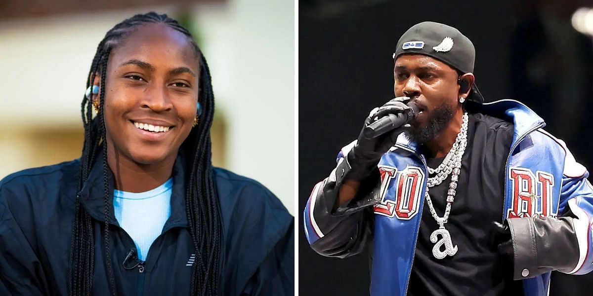 Coco Gauff (left), Kendrick Lamar (right), Sources: Getty