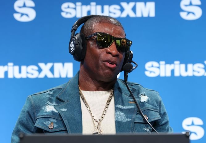 Deion Sanders dumbfounded with co-host's Valentine's Day surprise