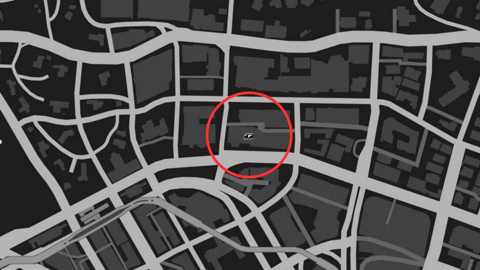 The exact coordinates of the GTA Online Gun Van Location Today (Image via Rockstar Games)