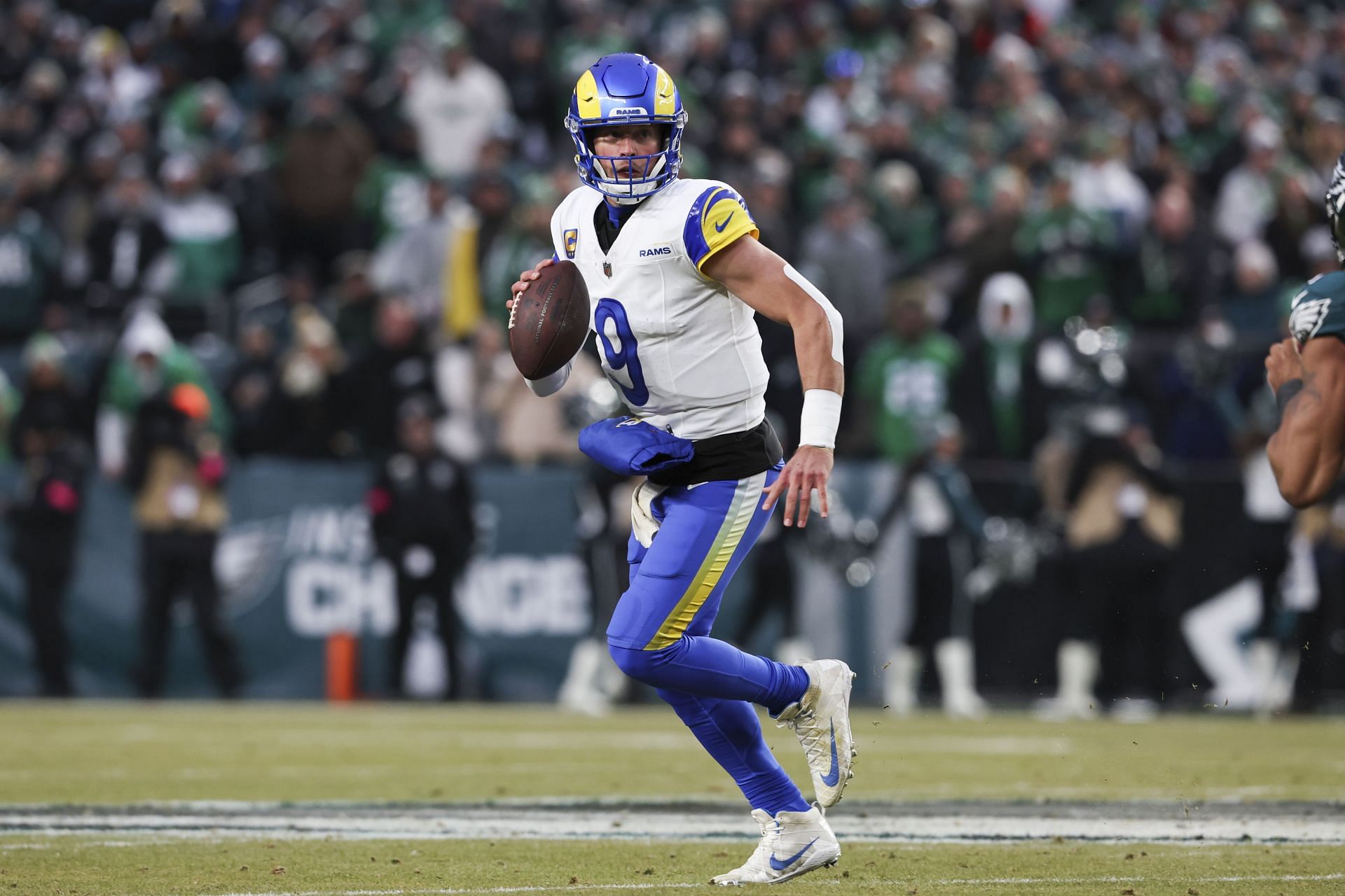 Matthew Stafford during NFC Divisional Playoffs: Los Angeles Rams v Philadelphia Eagles - Source: Getty