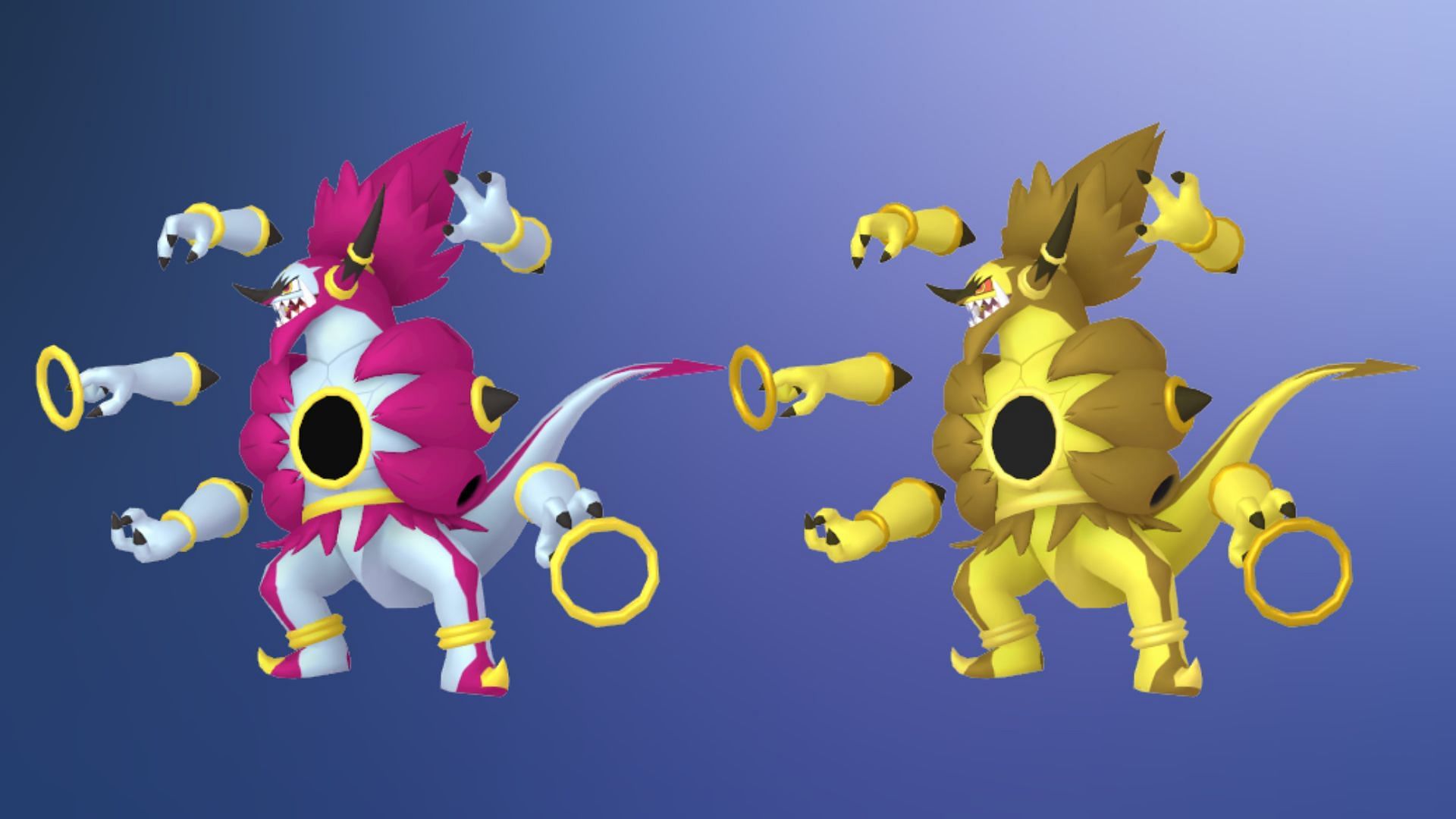 Hoopa Unbound shiny comparison (Image via TPC)