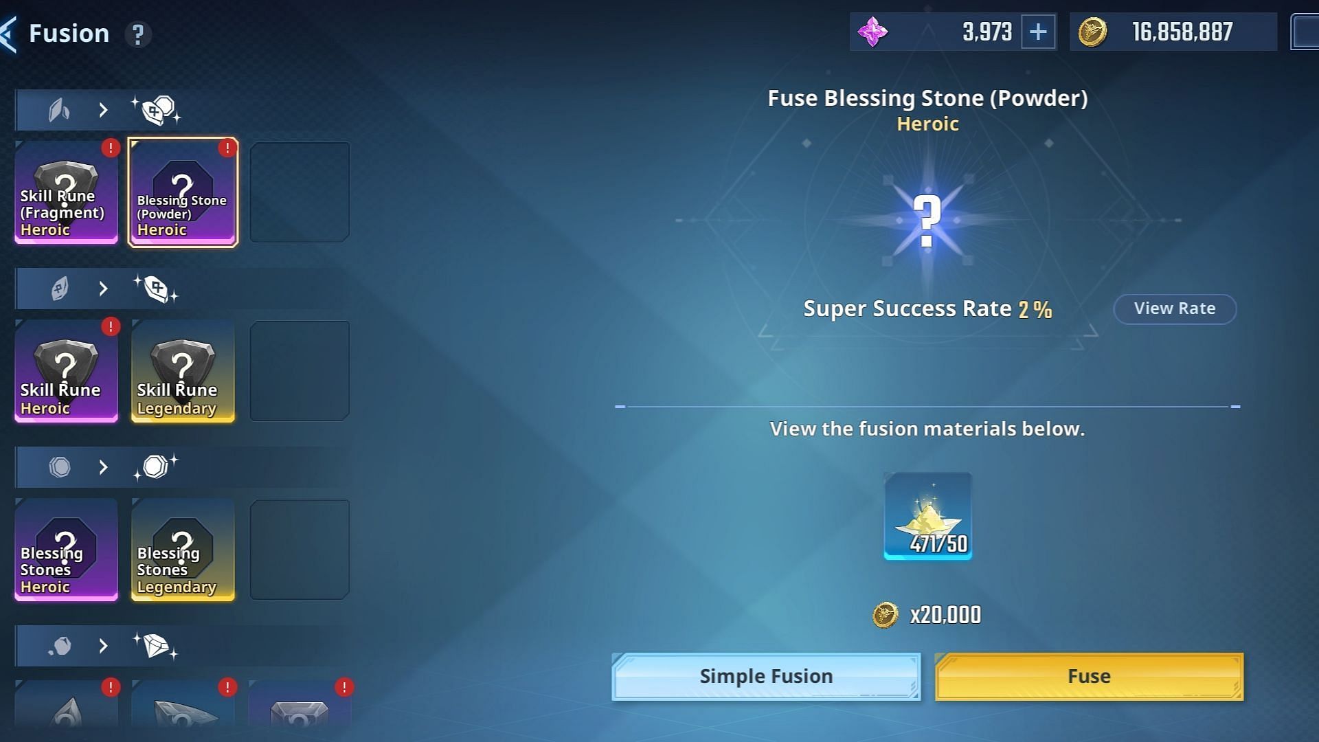 Netmarble will improve the Blessing Stones and Skill Runes Fusion system in the March update (Image via Netmarble)