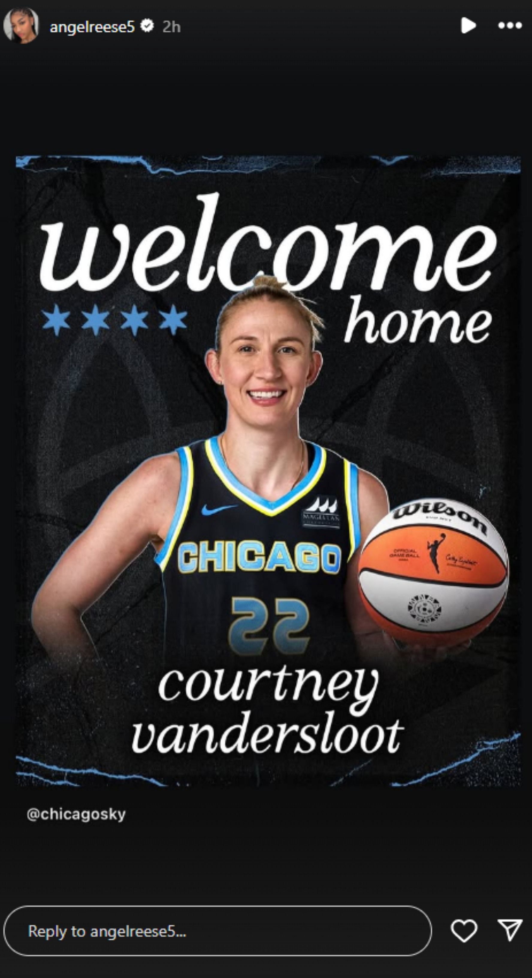 Reese&#039;s story on Vandersloot signing&nbsp;