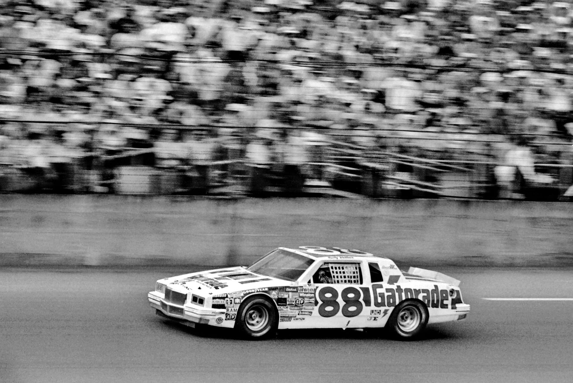 NASCAR driver Rusty Wallace circles the track during the running of the 1984 Daytona 500 - Source: Getty