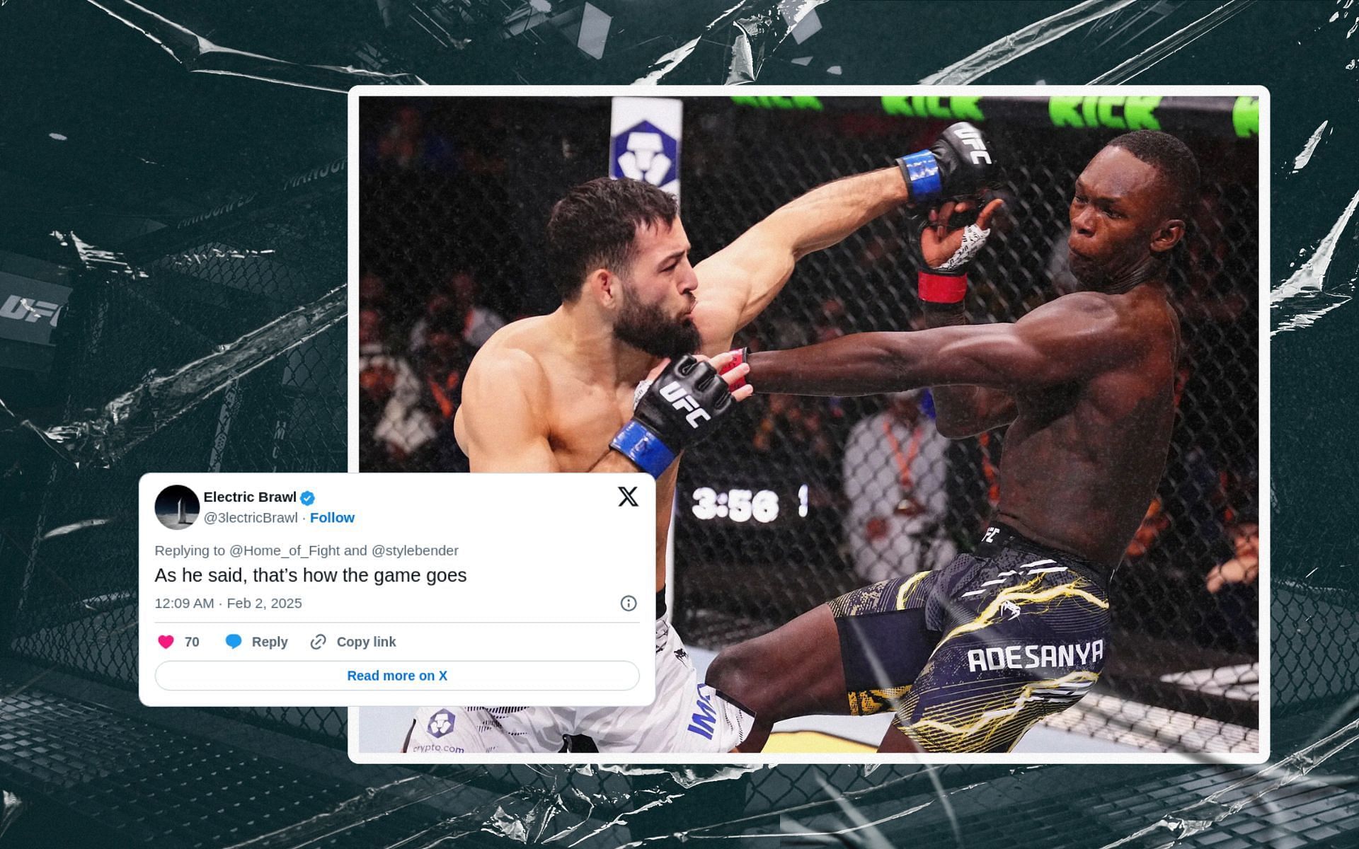 Fans react to Israel Adesanya