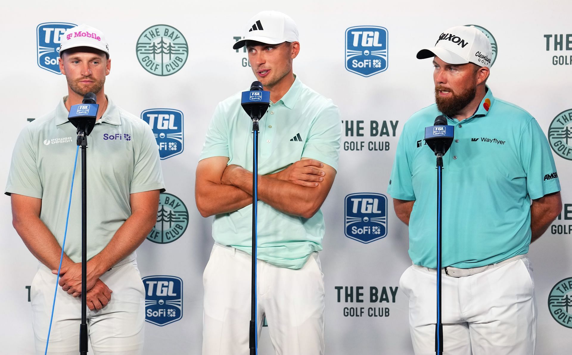 Wyndham Clark, Ludvig Aberg, and Shane Lowry during TGL (Image Source: Getty)