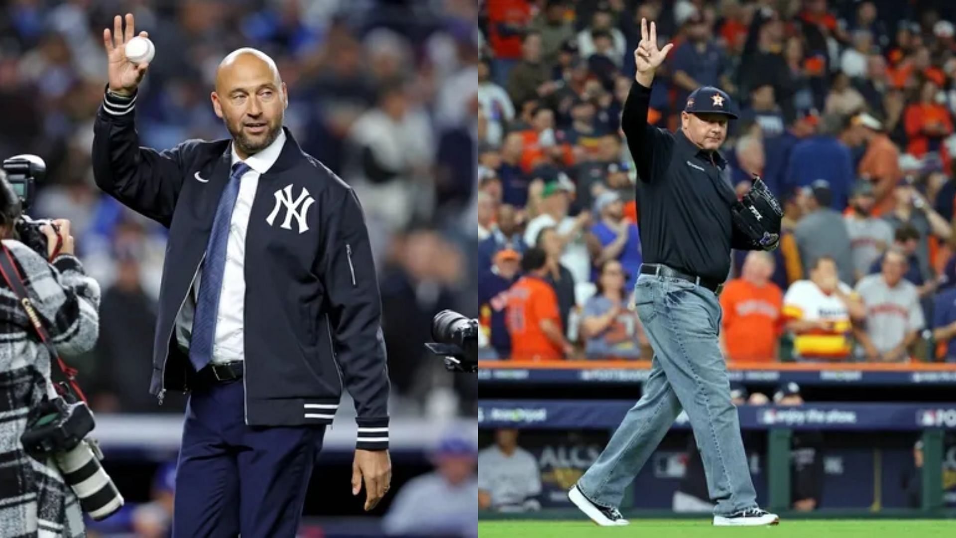 Former New York Yankees - Derek Jeter &amp; Roger Clemens 