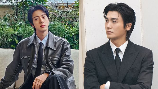 "I can see the vision"– Netizens react to the viral comparisons between BTS' Jin's Gucci look at the fashion week and Park Hyung-sik in Buried Hearts