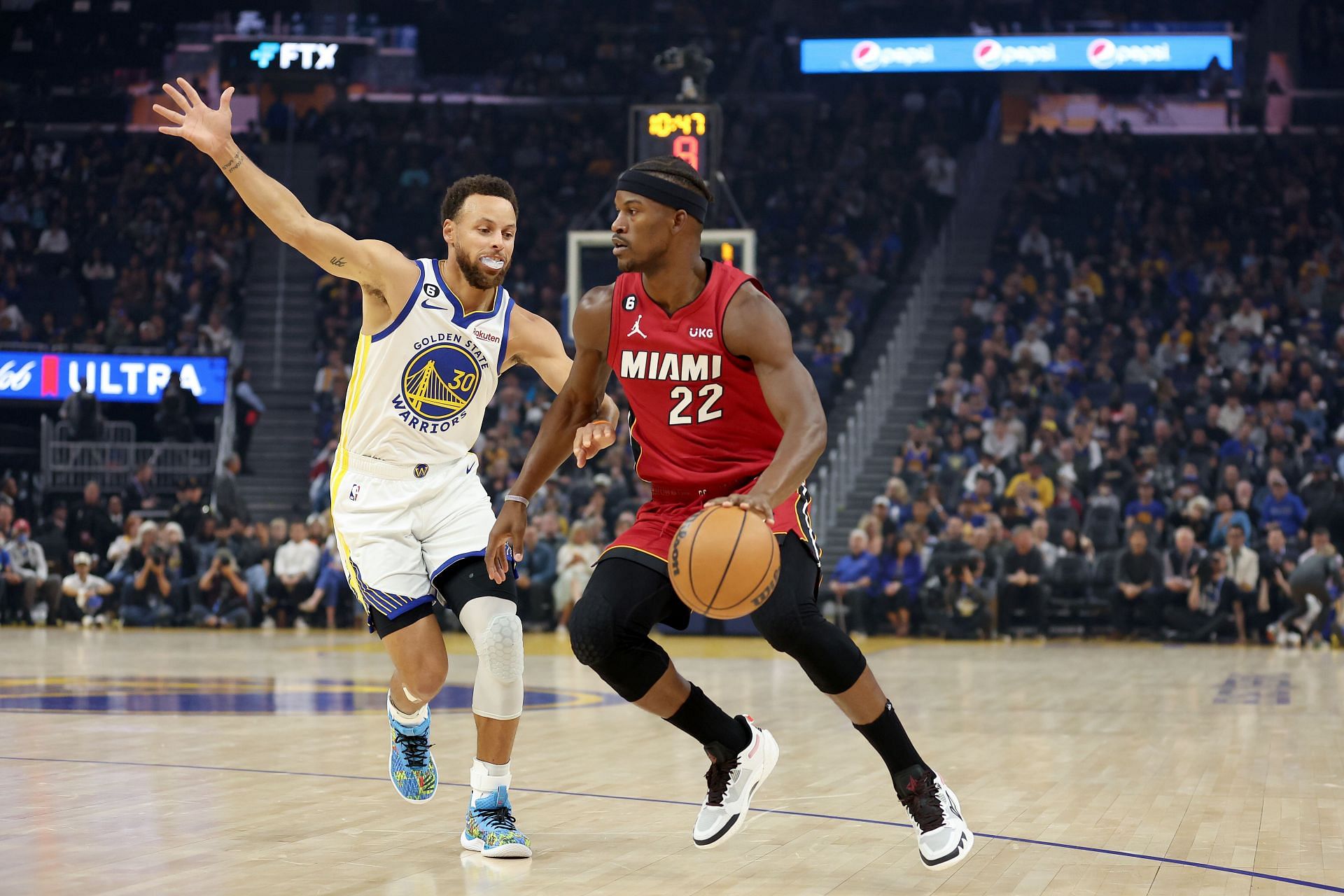 Steph Curry and Jimmy Butler (Image Source: Getty)