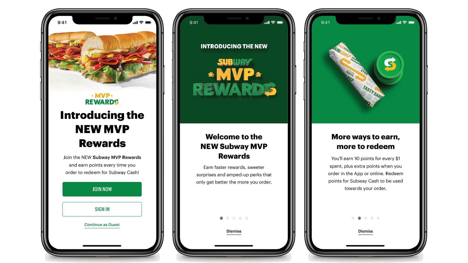 Subway MVP rewards allow customers more ways to earn perks &amp; power (Image via Subway)