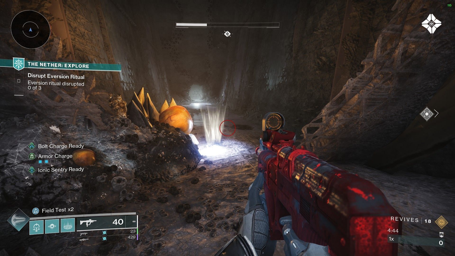 Health orbs in The Nether of Destiny 2 (Image via Bungie)