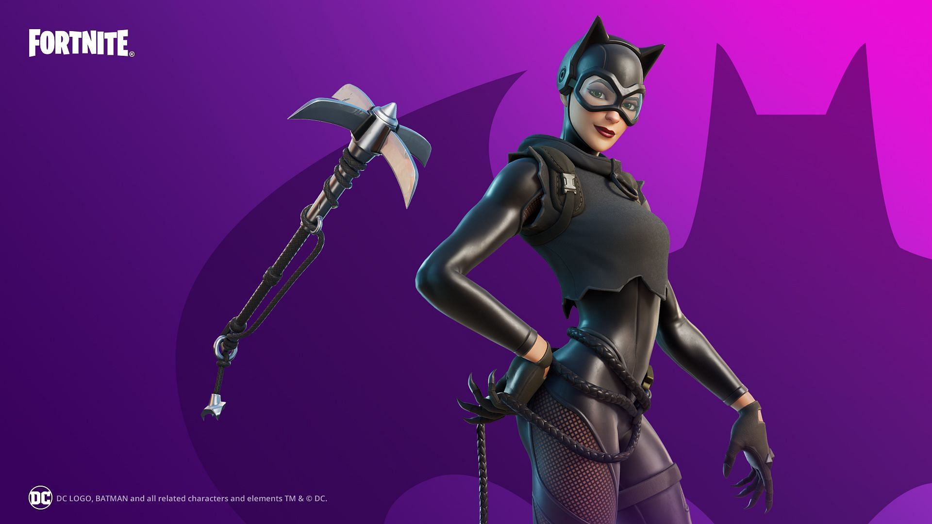 The Catwoman Zero skin is now in Fortnite (Image via Epic Games)