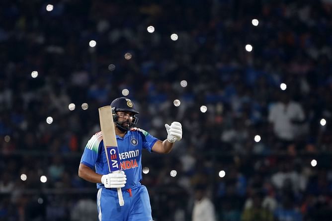 Rohit Sharma hits a stunning six to notch up his 32nd ODI century during IND vs ENG 2025 2nd ODI [Watch]