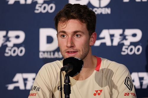 Casper Ruud at a 2025 Dallas Open press conference (Source: Getty)