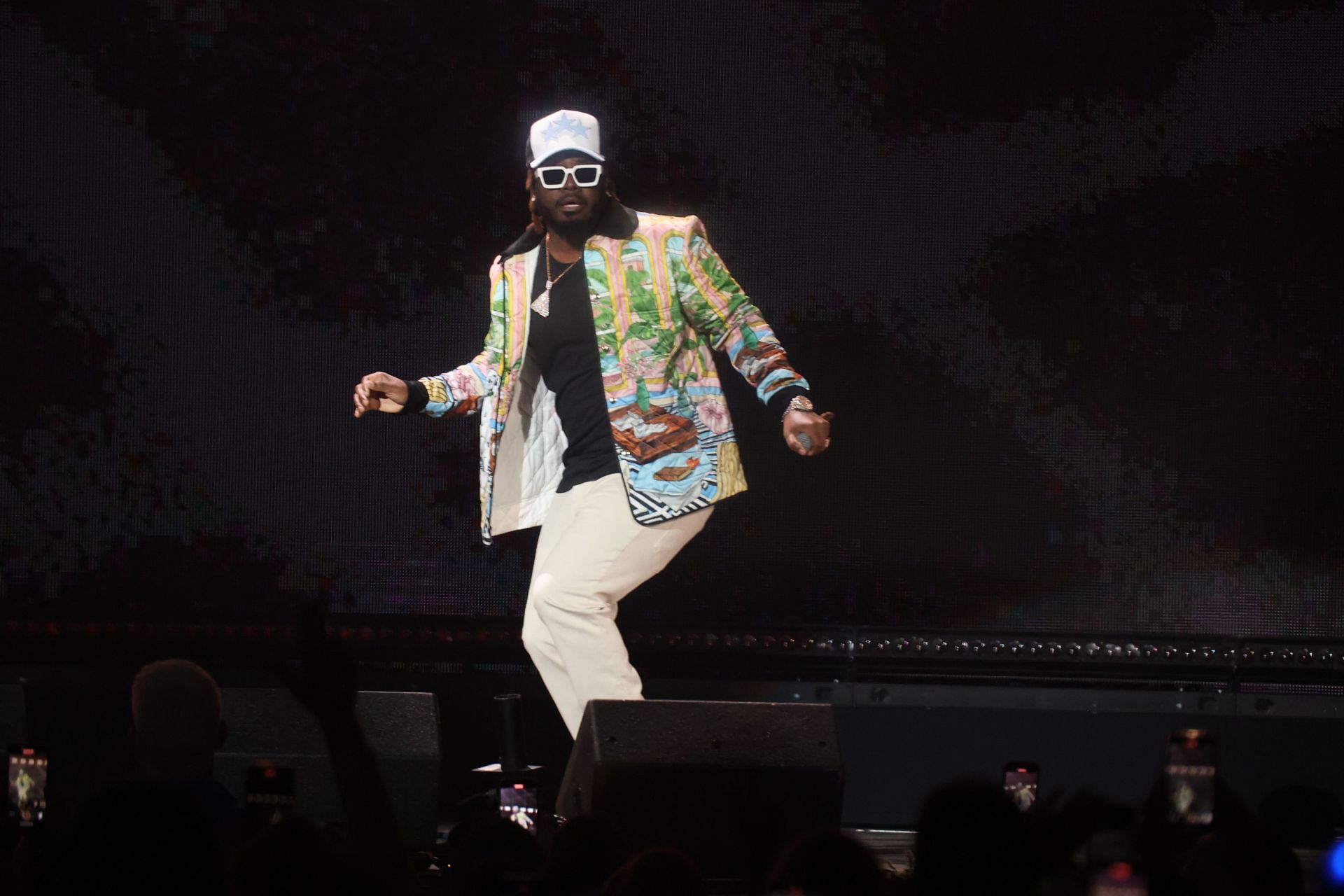            T-Pain performs during 2024 Y100 iHeartRadio Jingle Ball (Image via Getty)