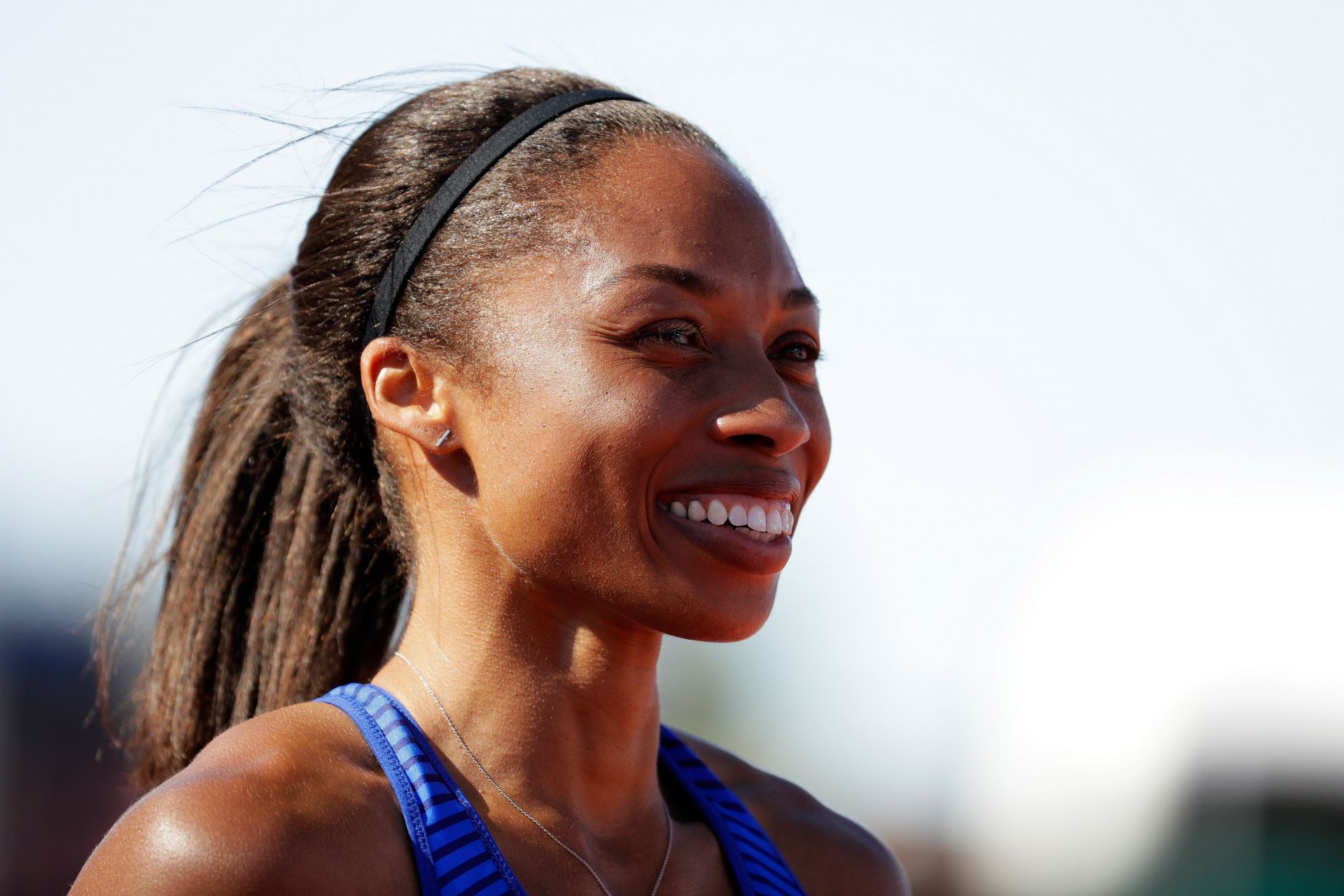 Felix after winning the Women&#039;s 400m finals during the 2016 US Olympics Track and Field Trials (Image via: Getty Images)