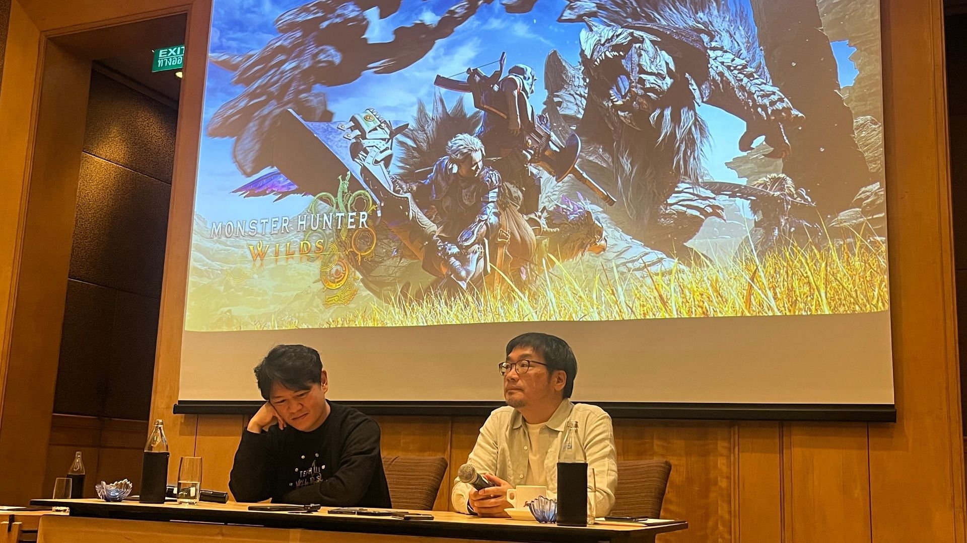 Kaname Fujioka (R) at Monster Hunter Wilds Preview (Image via Angshuman Dutta/Sportskeeda Gaming)