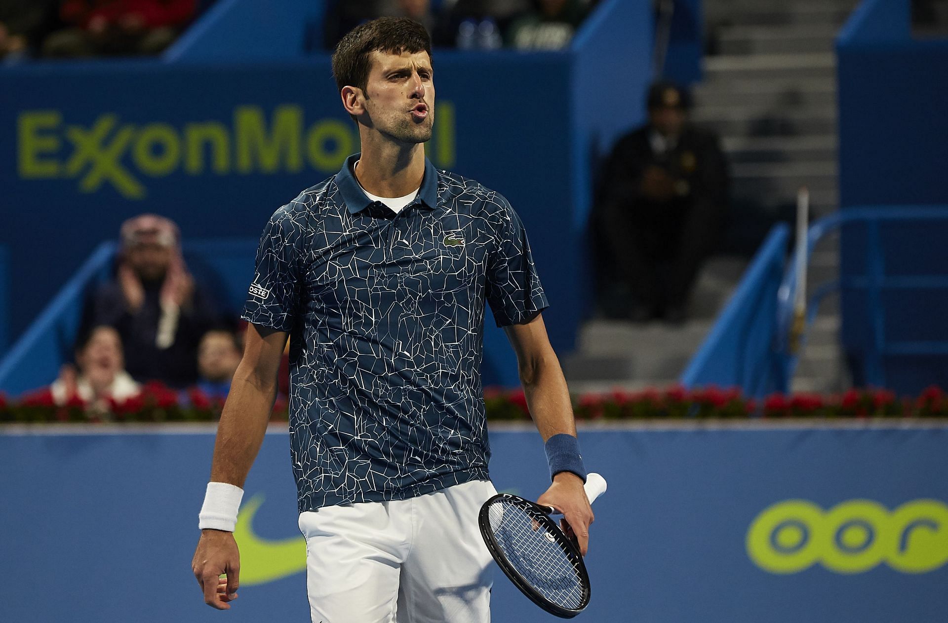 Novak Djokovic at the Qatar ExxonMobil Open in 2019 - Source: Getty