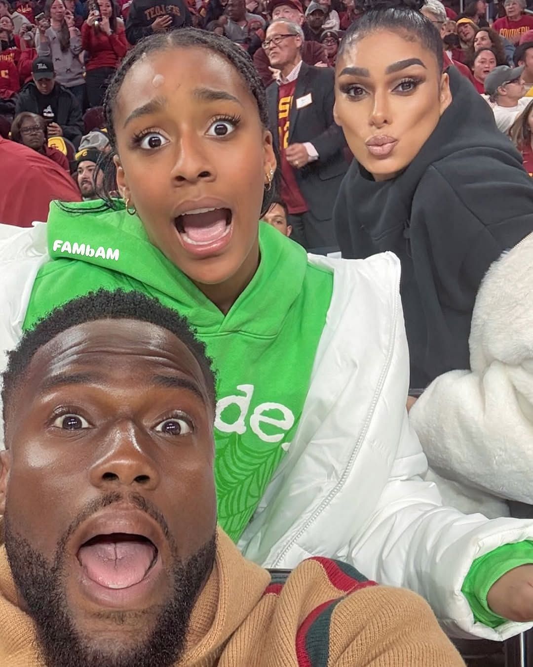 IN PICS: Gilbert Arenas&#039; ex Laura Govan shares USC vs. UCLA game day moments with Kevin Hart and her children (Image: IG/lauramgovan)