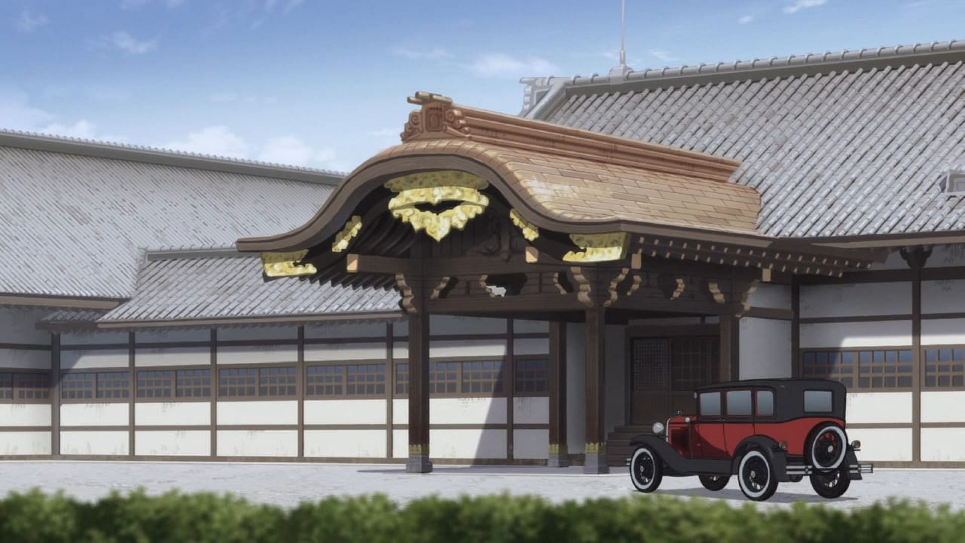 Takaihito&#039;s castle in the episode (Image via Kinema Citrus)