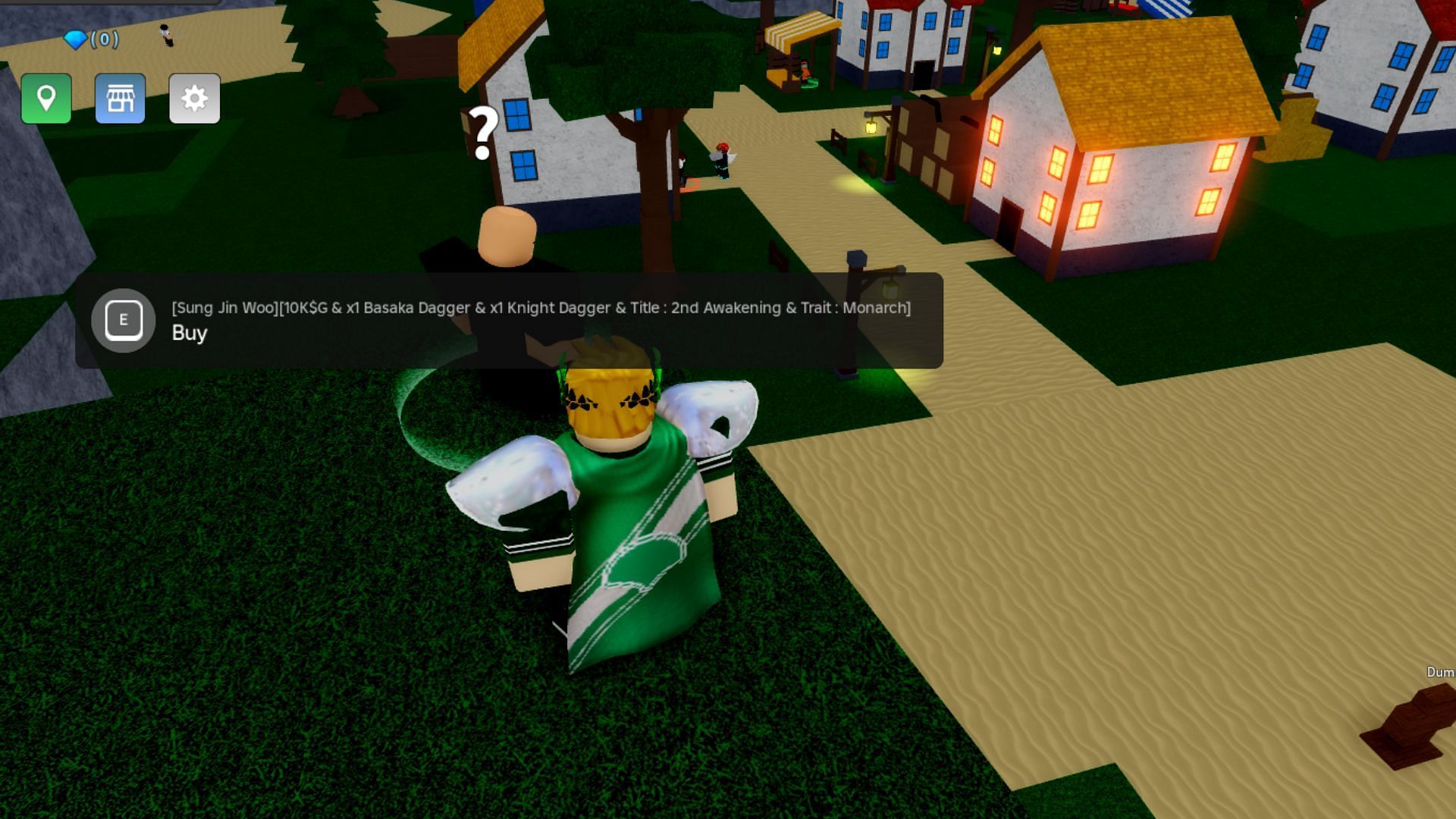 This NPC sells the sword (Image via Roblox)