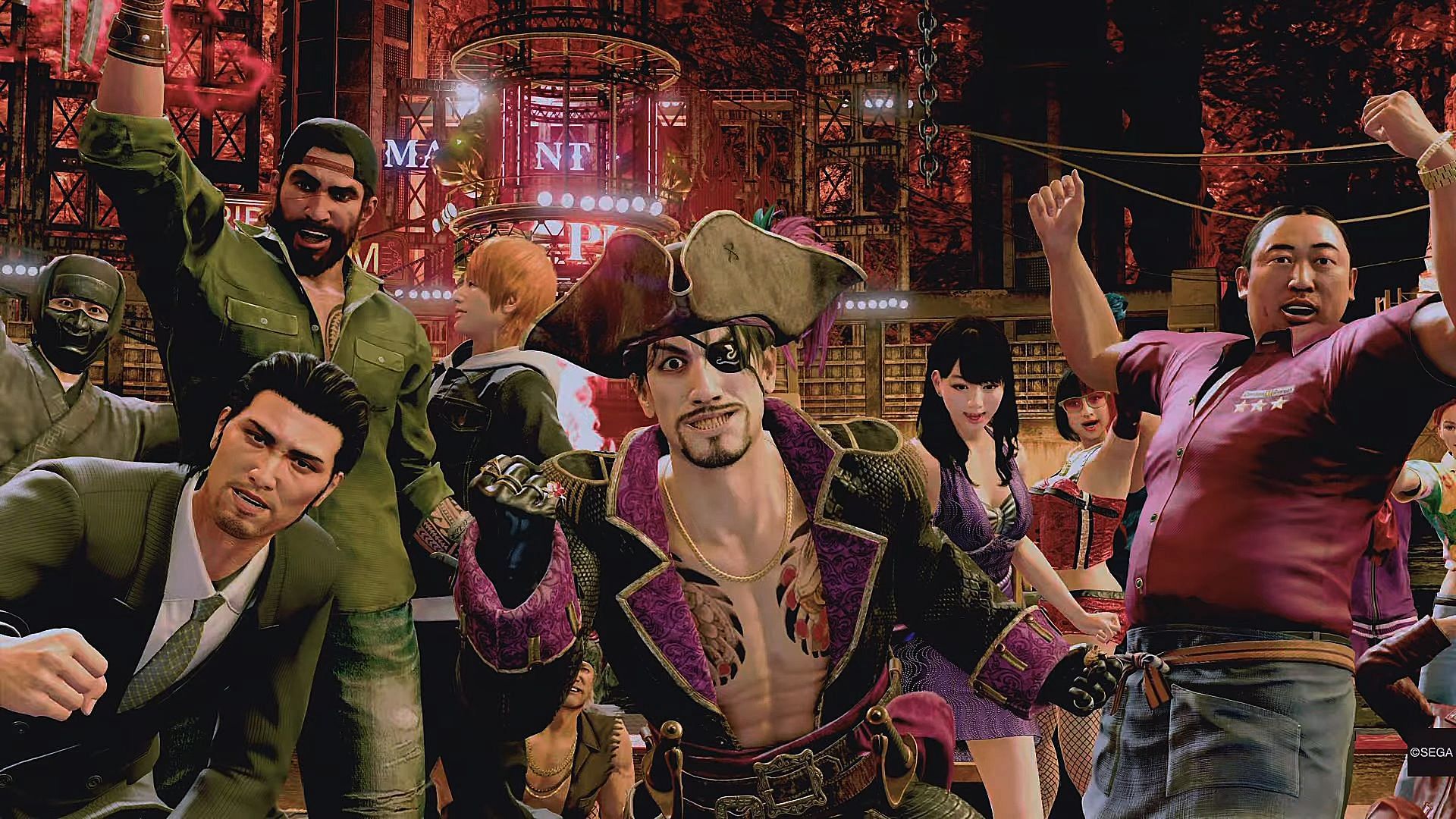 Check out the best early-game crewmates in Like A Dragon Pirate Yakuza in Hawaii (Image via SEGA)