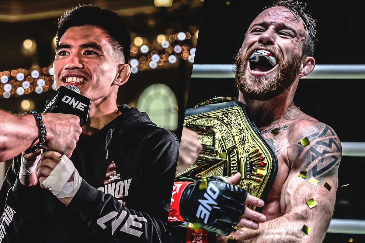 Joshua Pacio (left) and Jarred Brooks (right). [Photos from ONE Championship]