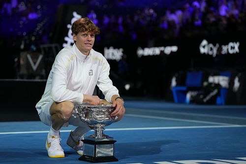 Jannik Sinner pictured at the 2025 Australian Open | Image Source: Getty