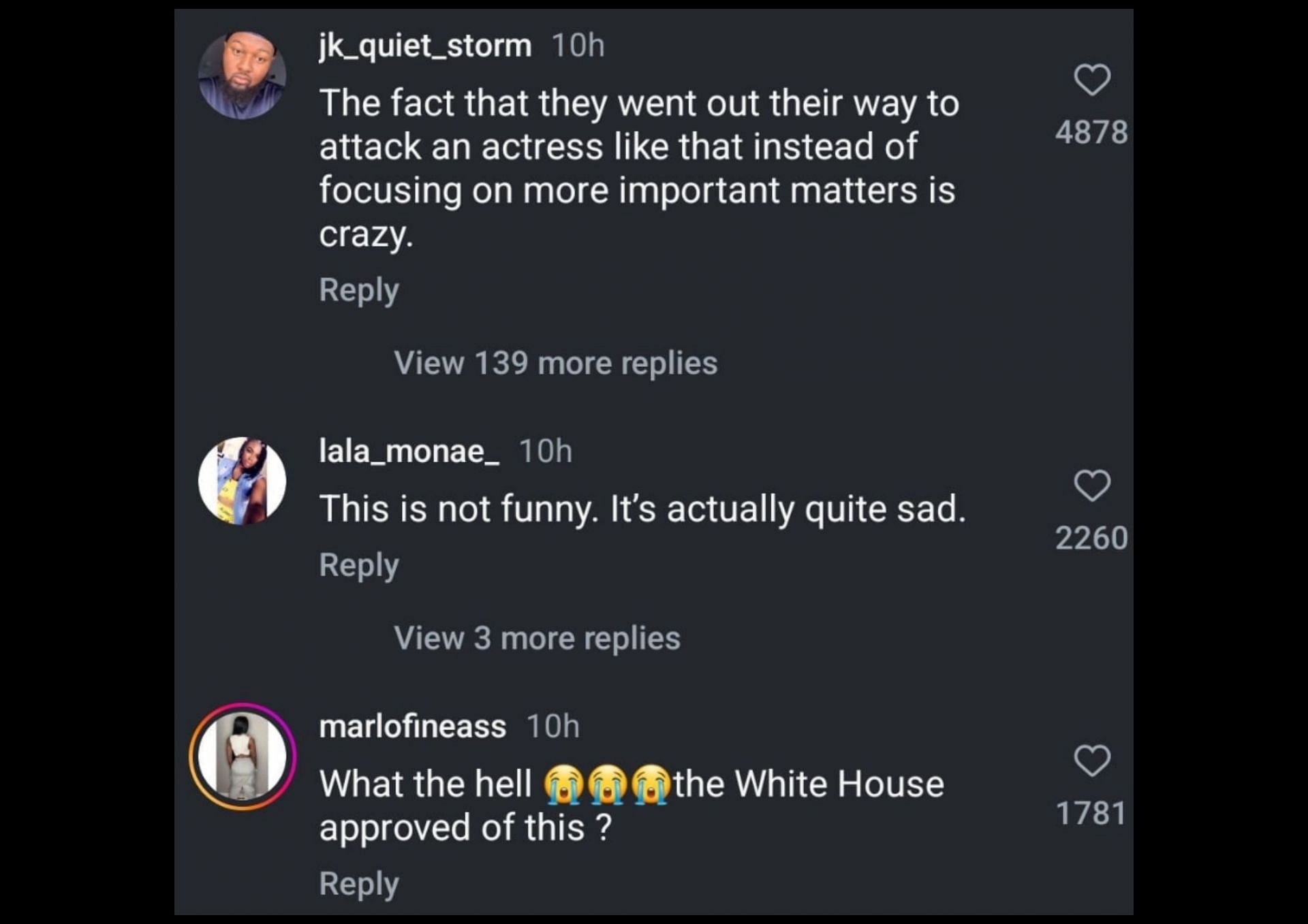 Internet users react to the viral Trump administration video (Image via Instagram)