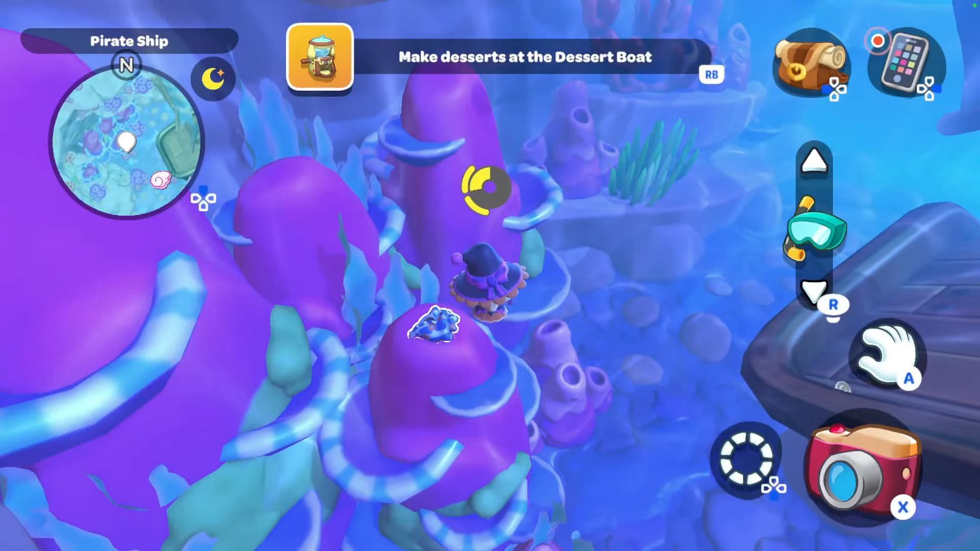 White Conch in Hello Kitty Island Adventure (Image via Sunblink || YouTube/@Planet Moonstar)