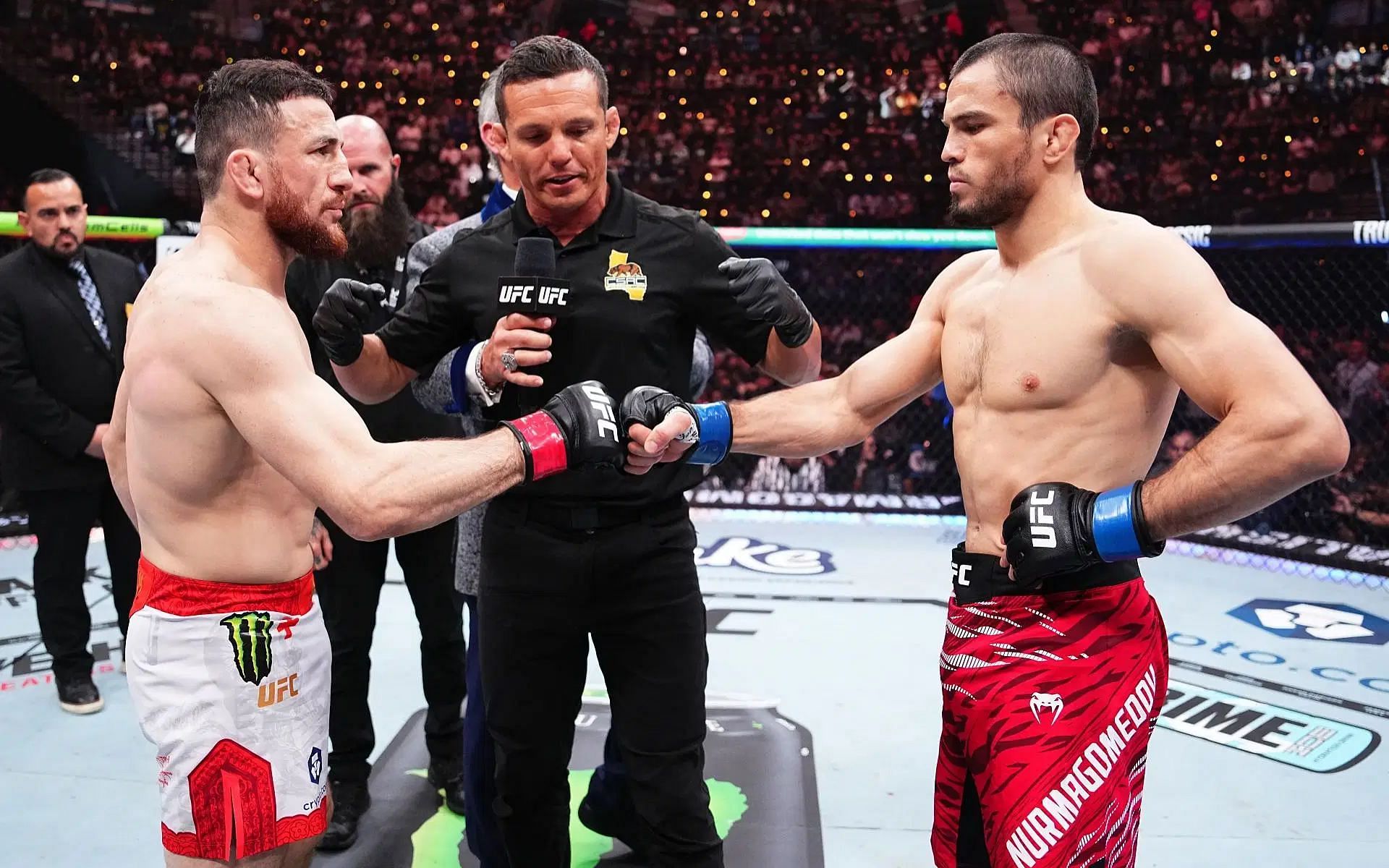 Ex-UFC champ believes Umar Nurmagomedov (right) won the &quot;full fight&quot; against Merab Dvalishvili (left) at UFC 311 [Image courtesy: Getty Images]