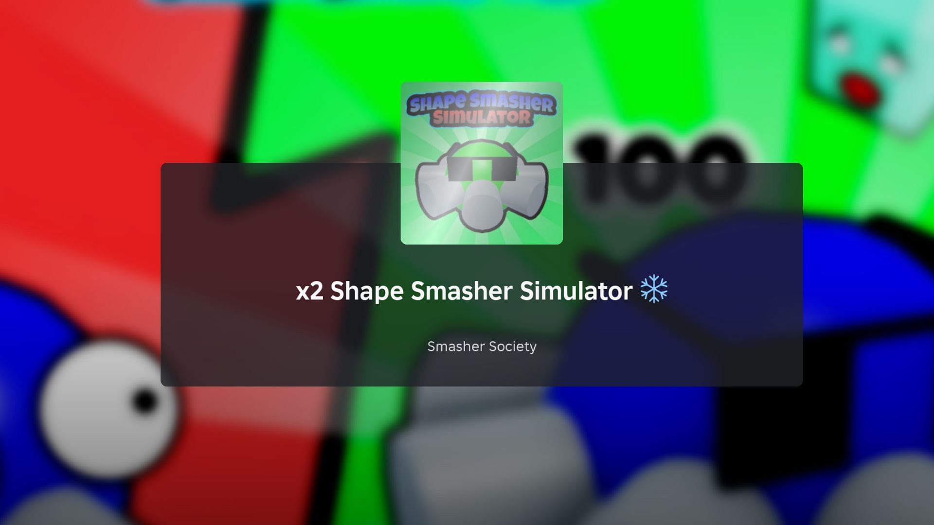 Shape Smasher Simulator loading screen