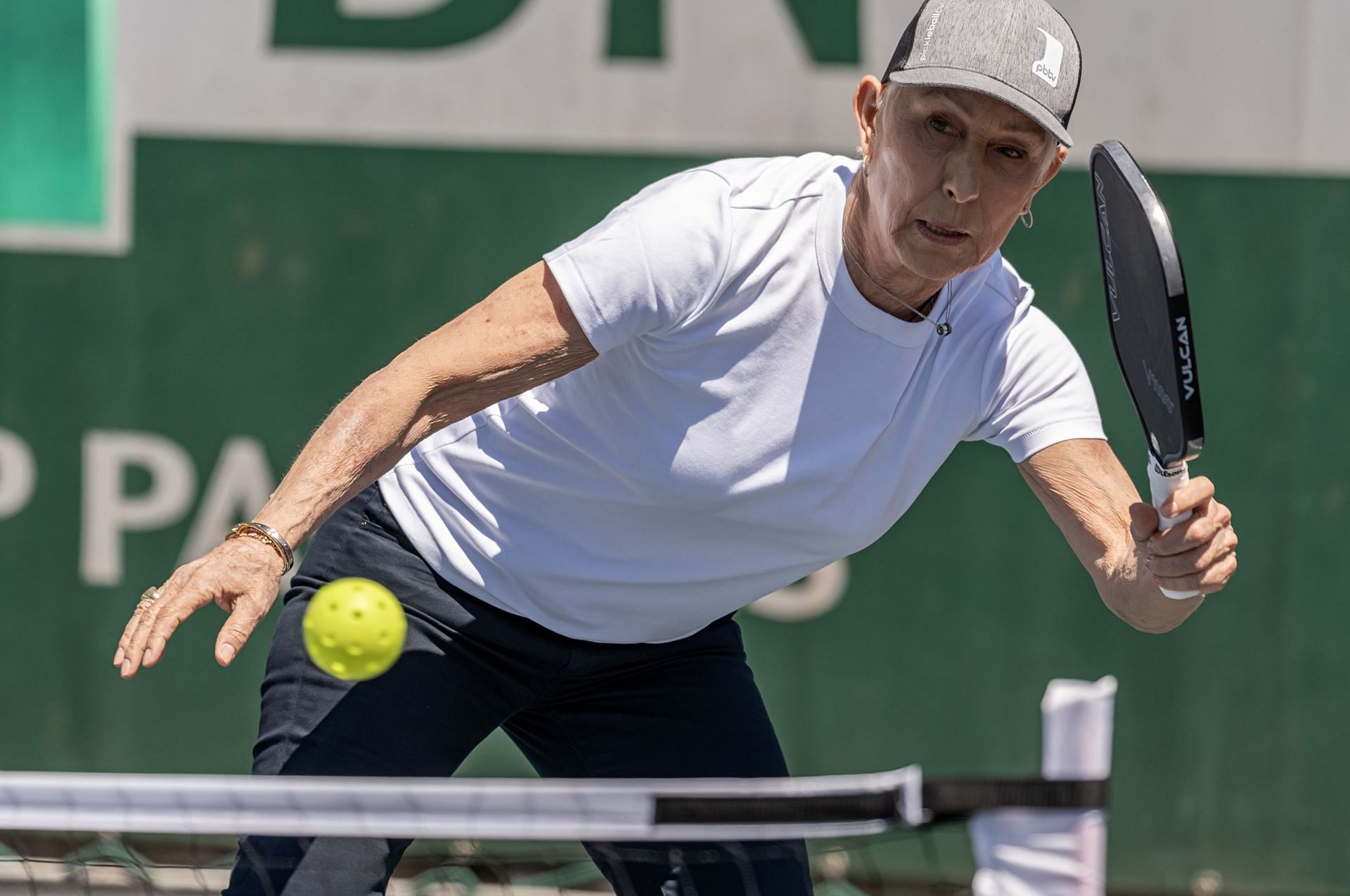 In Picture: Martina Navratilova playing pickleball at the 2024 French Open - Source: Getty