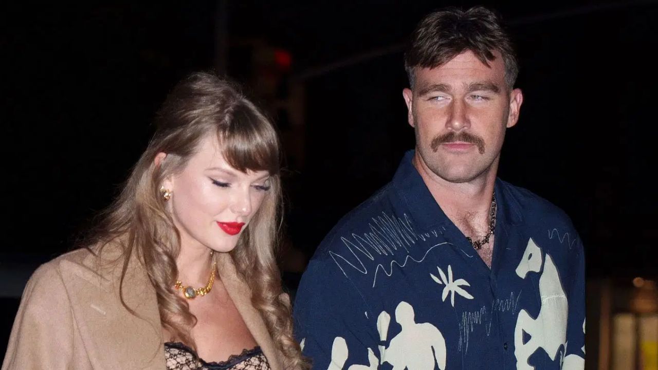 Taylor Swift dons $3,990 outfit during pre-Super Bowl date night with Travis Kelce