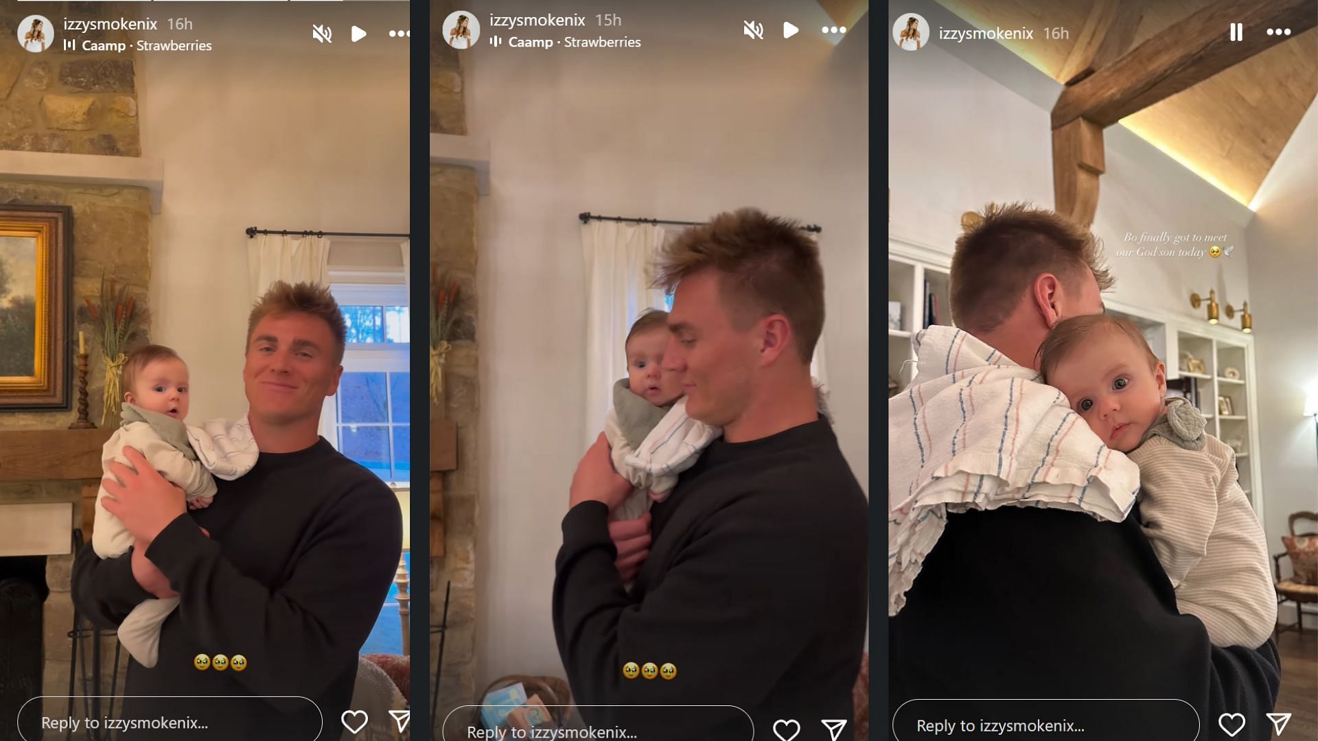 Bo Nix&#039;s wife Izzy captures Denver Broncos QB&#039;s adorable moment with godson [Image credit: @izzysmokenix IG]