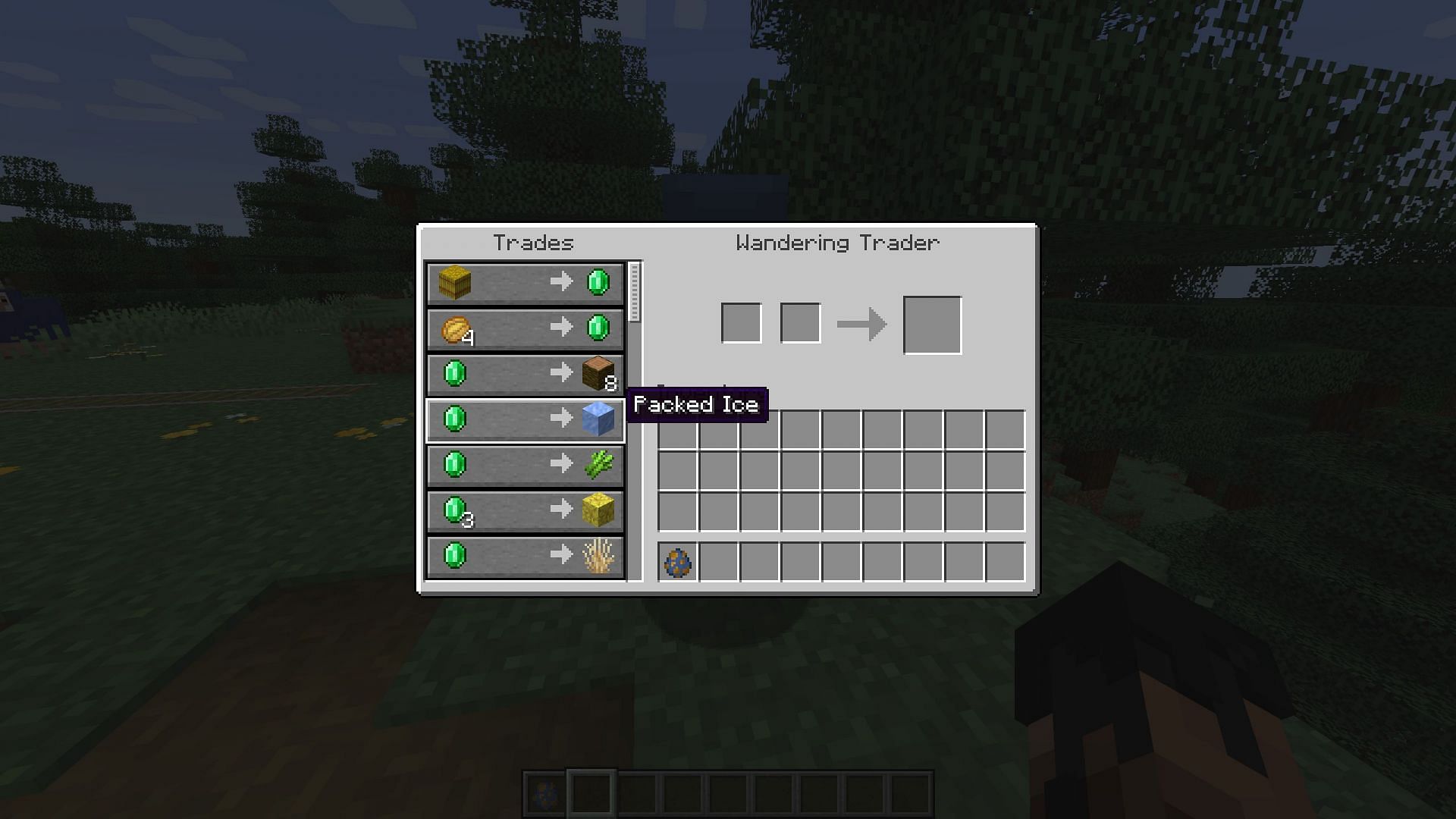 Minecraft has slashed some wandering trader trade prices (Image via Mojang Studios || Sportskeeda Gaming)