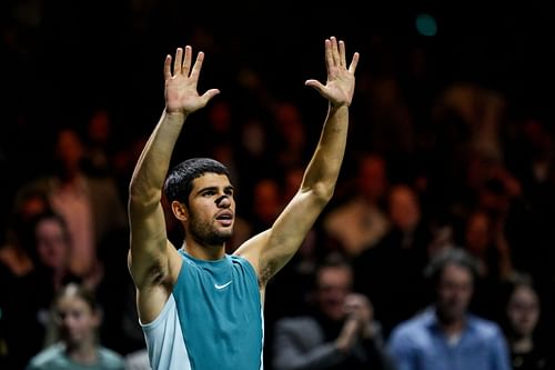 Carlos Alcaraz at the ABN AMRO Open (Source: Getty)