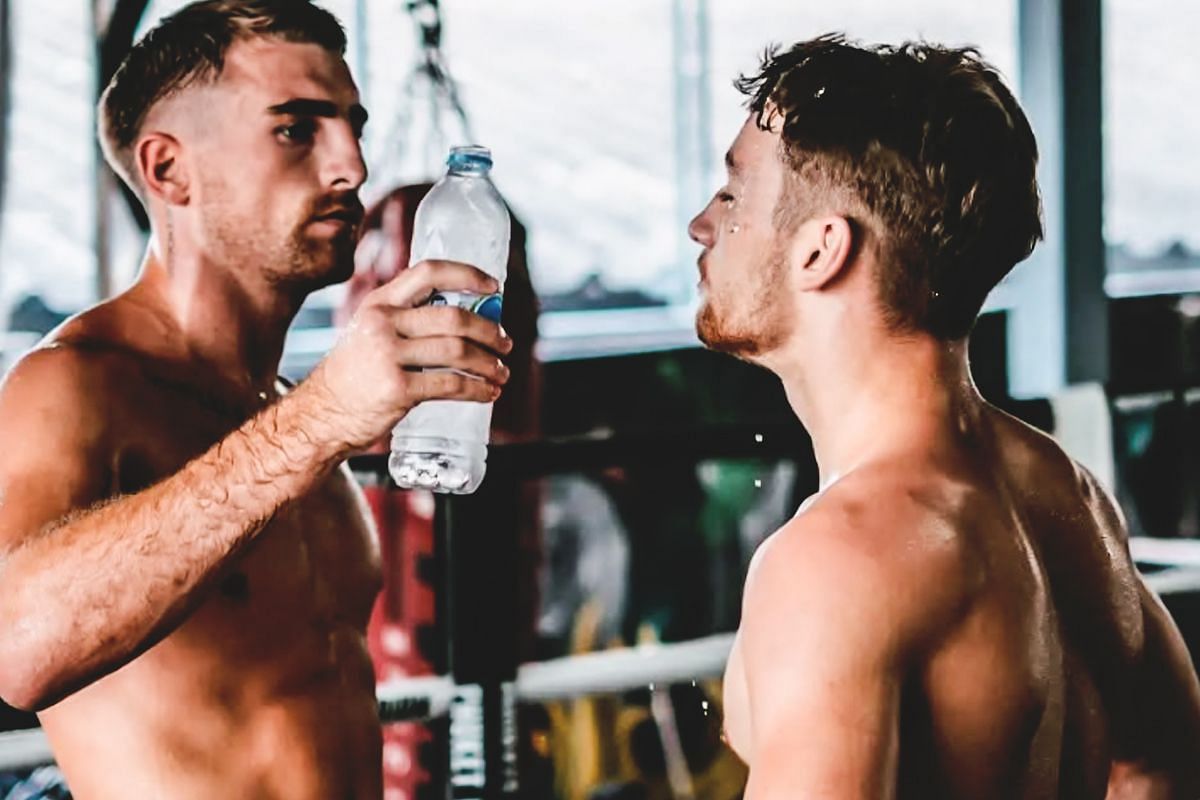 Jonathan Haggerty with his brother Freddie | Image credit: ONE Championship