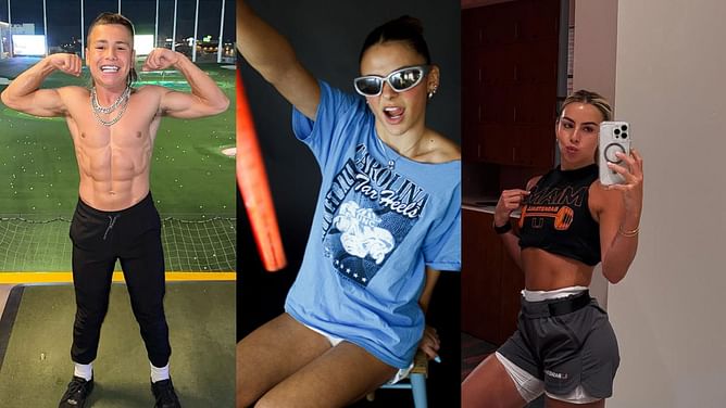 Miami's Haley Cavinder and Baby Gronk share their reaction to high school tennis star Anna Frey's commitment to Tar Heels