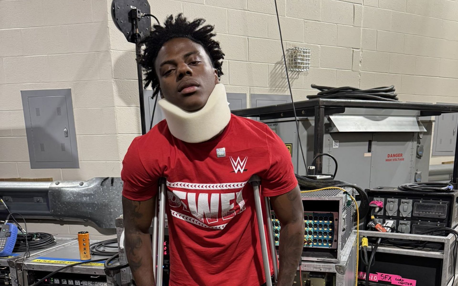 IShowSpeed left in crutches after suffering injury at WWE Royal Rumble