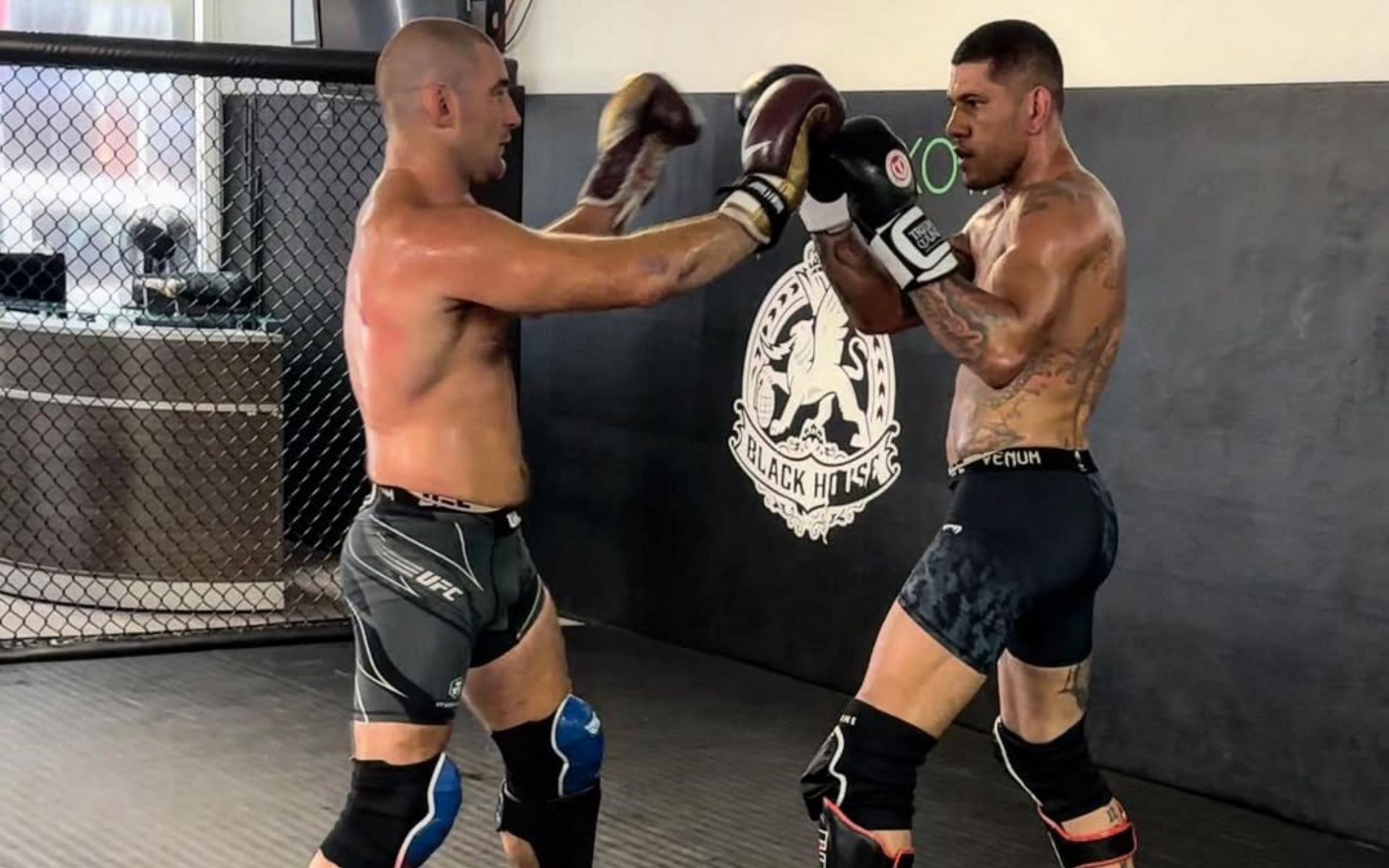 Sean Strickland (left) talks about Alex Pereira (right). [Image courtesy: @stricklandmma on Instagram]