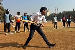 Former UK Prime Minister plays cricket in Mumbai ahead of IND vs ENG 2025 5th T20I [In Pictures]