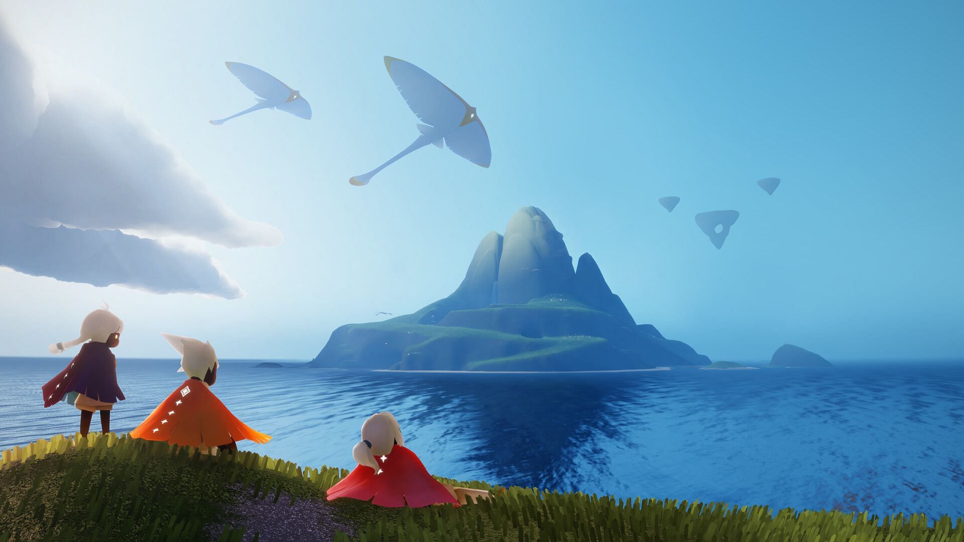 Playing Sky Children of the Light with friends (Image via thatgamecompany)