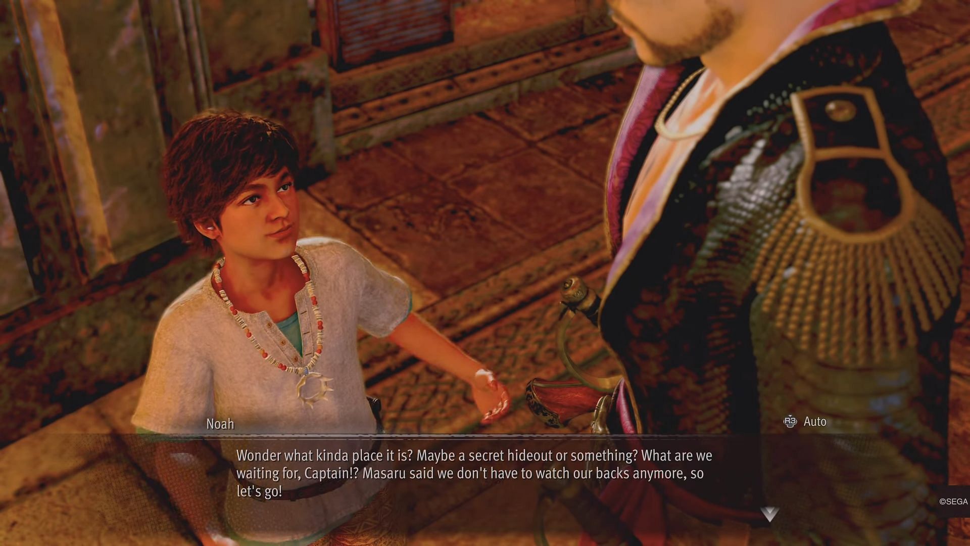 Noah Rich is the one who saves Majima&#039;s life after he ends up on the island (Image via SEGA)