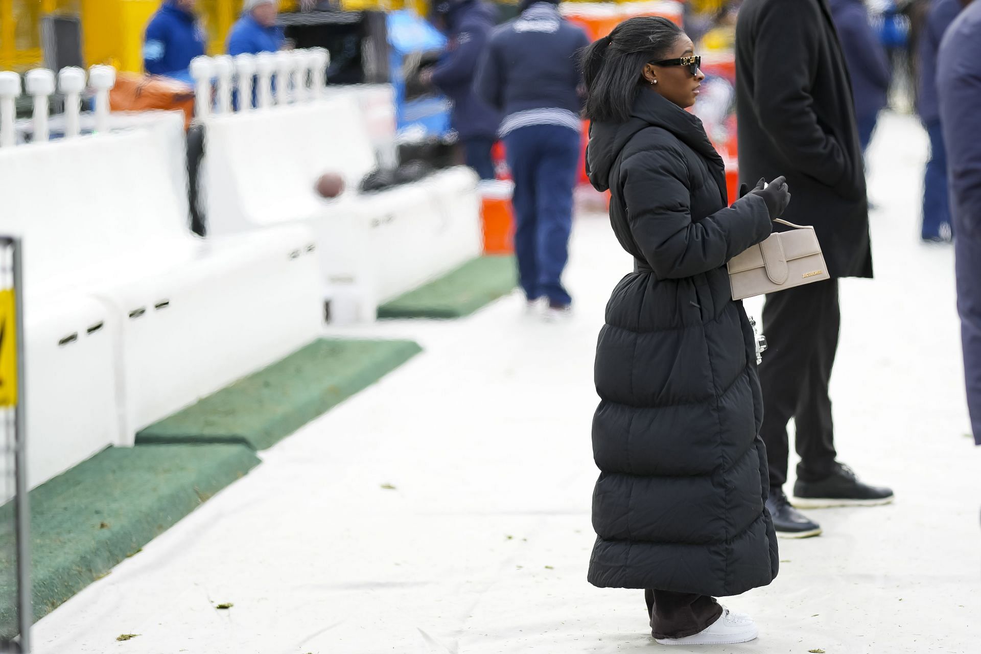 Simone Biles on spotting giraffes during the wildlife honeymoon with husband Jonathan Owens [Image Source : Getty]