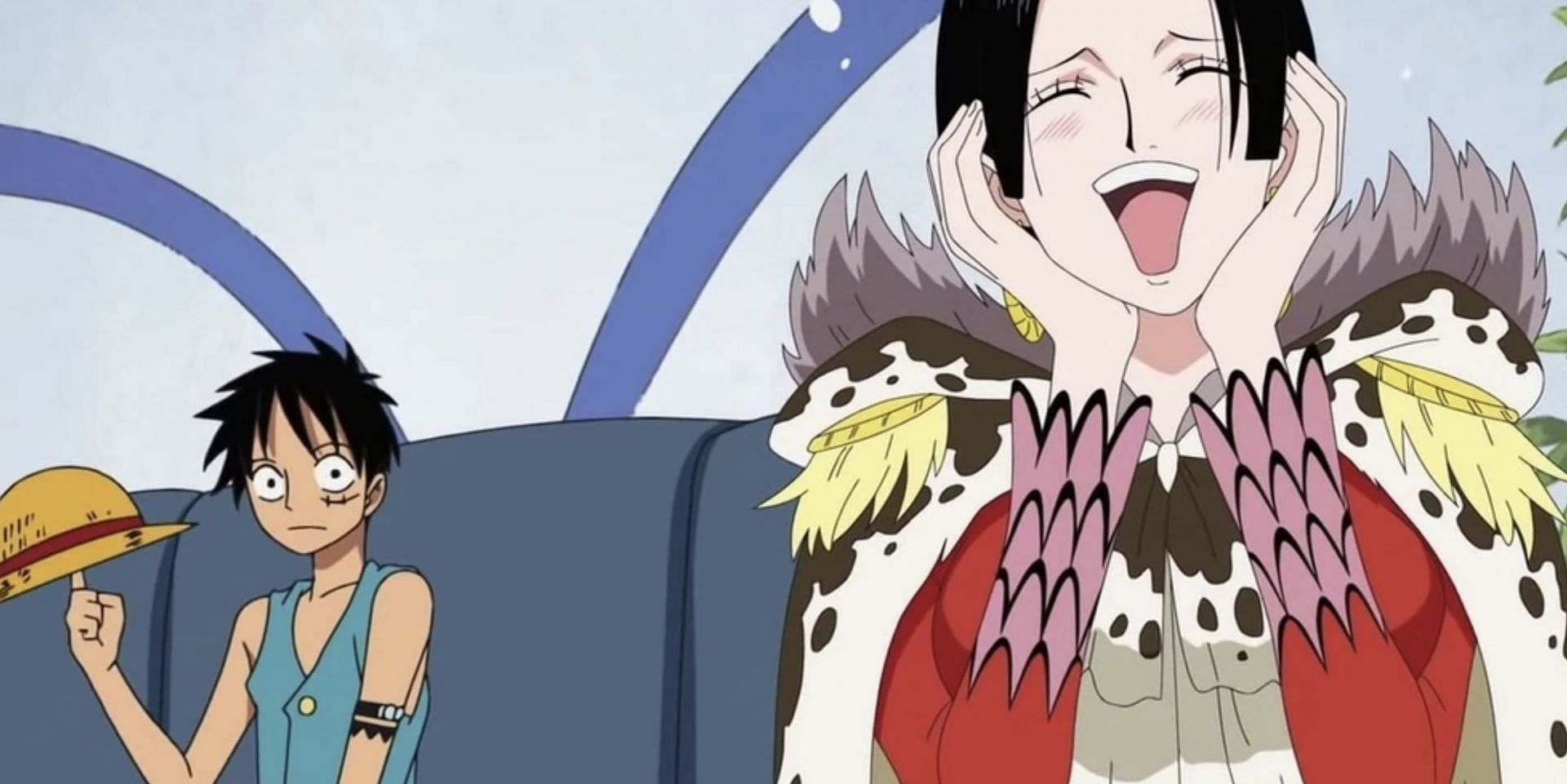 Luffy and Hancock (Image via Toei Animation)