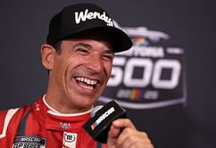 "The camera cannot see the smile": Helio Castroneves outlines hilarious pit-lane mishap before practice