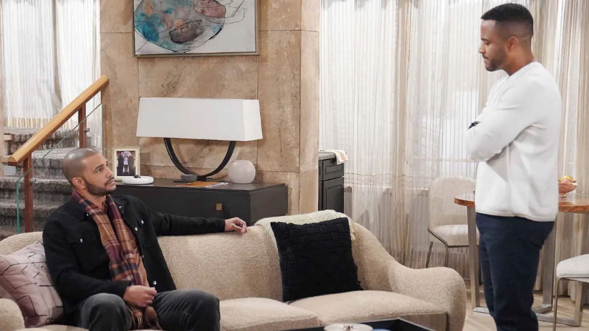 Nate Hastings and Damian in a still from The Young and the Restless (Image via CBS)